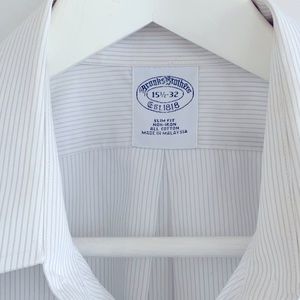 Brooks Brothers Dress Shirts Slim Fit 15 1/2 - 32 Non-Iron